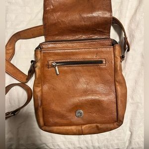 Moroccan leather satchel bag